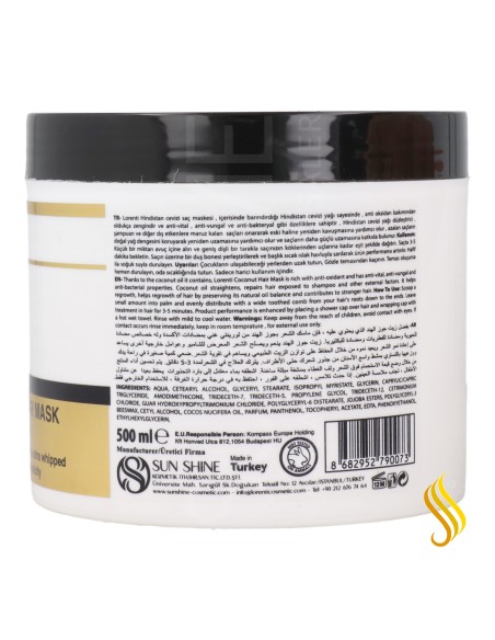 Lorenti Coconut Hair Mascarilla 500 ml